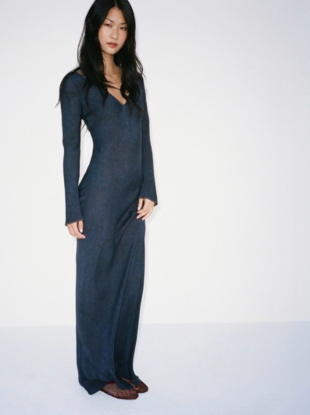 Realisation The Odilia Dress Dark Denim, Large NWOT